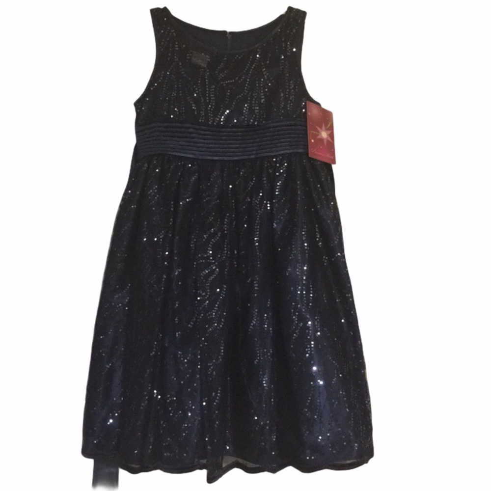 Size 12 girls navy formal dress